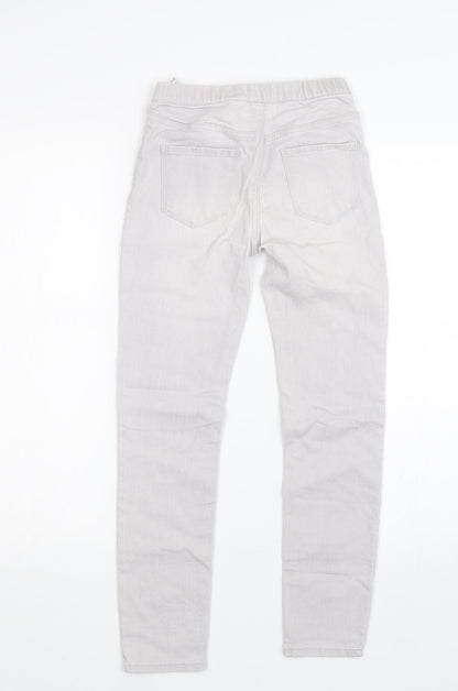 H&M Girls Grey  Denim Jegging Jeans Size 9-10 Years