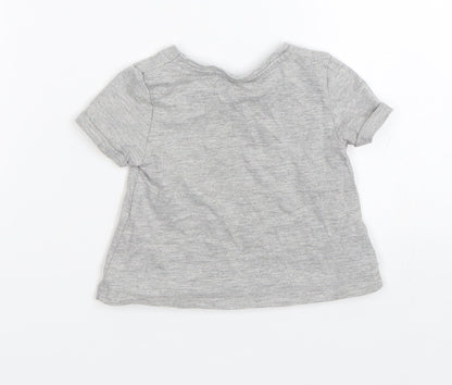 River Island Girls Grey   Basic T-Shirt Size 3-6 Months