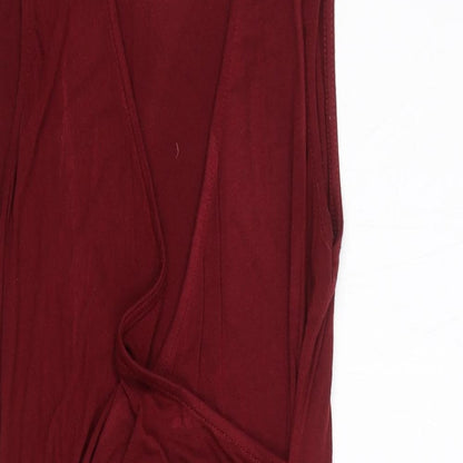PRETTYLITTLETHING Womens Red   Wrap Dress  Size S