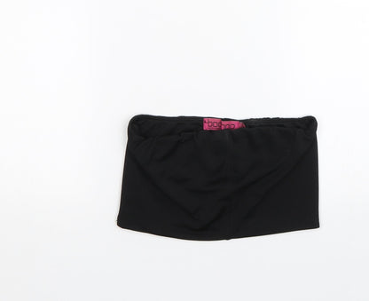 Boohoo Womens Black   Cropped T-Shirt Size 10
