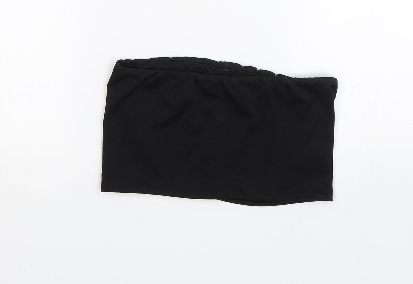 Boohoo Womens Black   Cropped T-Shirt Size 10