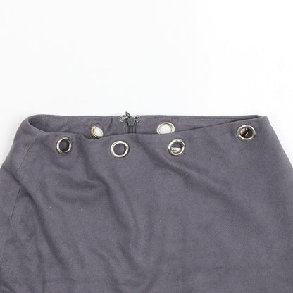 OHPOLLY Womens Grey   Bandage Skirt Size 10