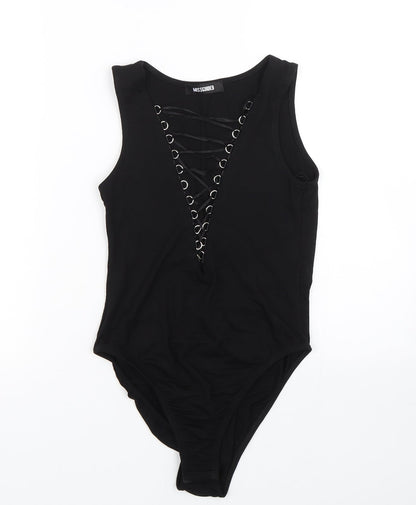 Missguided Womens Black   Catsuit One-Piece Size 8