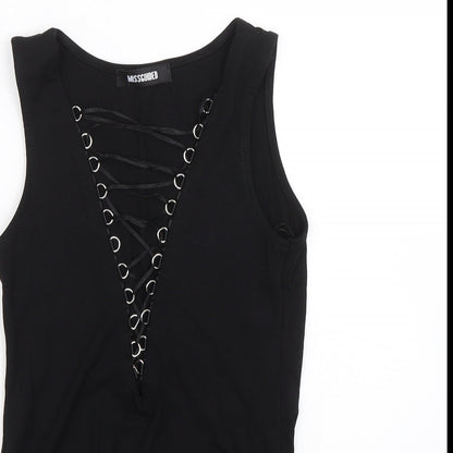 Missguided Womens Black   Catsuit One-Piece Size 8