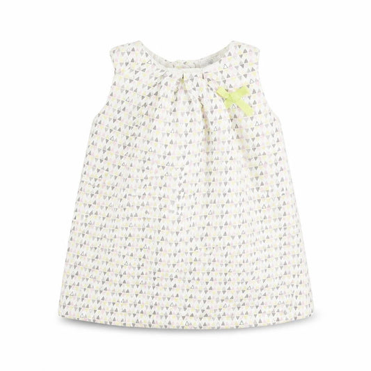 F&F Girls White Argyle/Diamond  Tank Dress  Size 0-3 Months