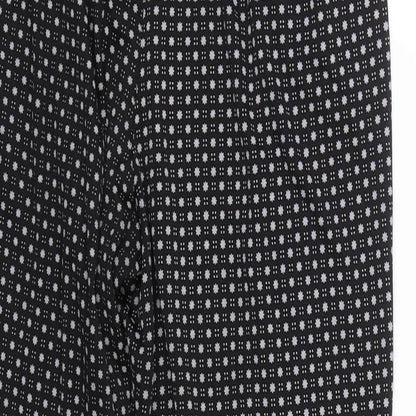 BM mode Womens Black Polka Dot  Capri Trousers Size L L24 in