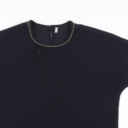 Womens UK Size 16 Preworn Blue Basic T-Shirt