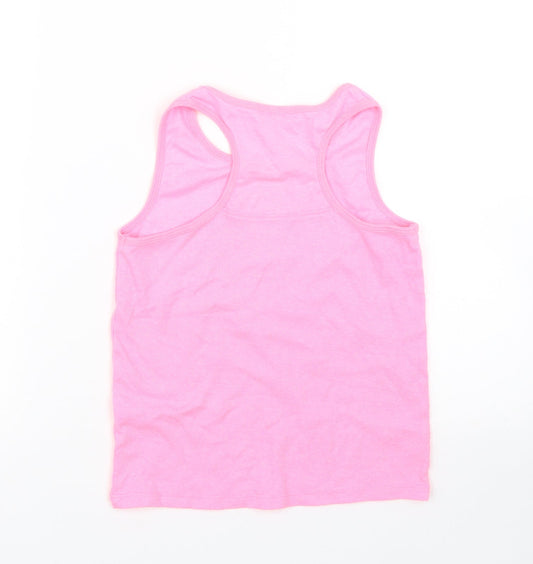 Matalan Girls Pink   Basic Tank Size 10 Years