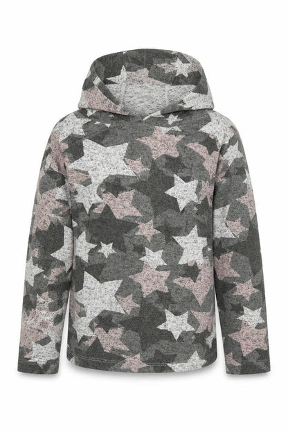 NEXT Girls Green Polka Dot  Pullover Hoodie Size 6 Years  - Stars