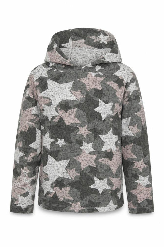 Next Girls Green Polka Dot  Pullover Hoodie Size 6 Years  - Stars