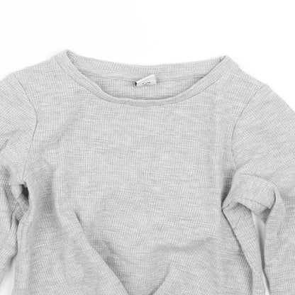 TU Girls Grey   Basic T-Shirt Size 7 Years