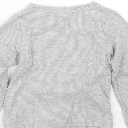 TU Girls Grey   Basic T-Shirt Size 7 Years