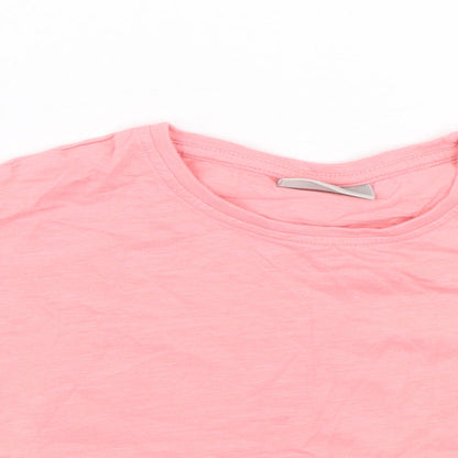 Matalan Girls Pink   Cropped T-Shirt Size 7 Years