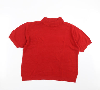 Womens UK Size 20 Berketex Red Pullover Jumper
