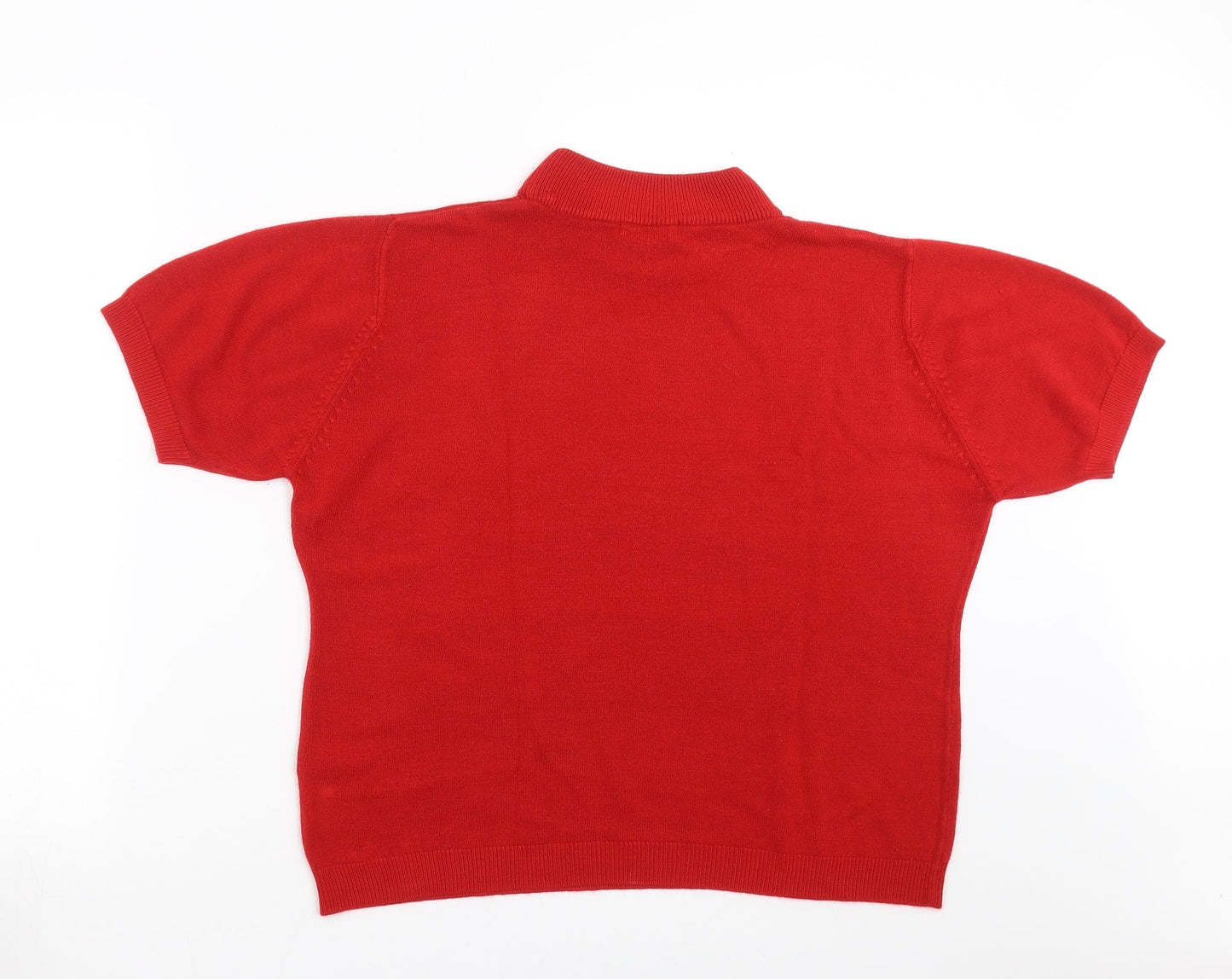 Womens UK Size 20 Berketex Red Pullover Jumper