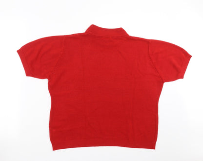 Womens UK Size 20 Berketex Red Pullover Jumper