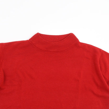 Womens UK Size 20 Berketex Red Pullover Jumper