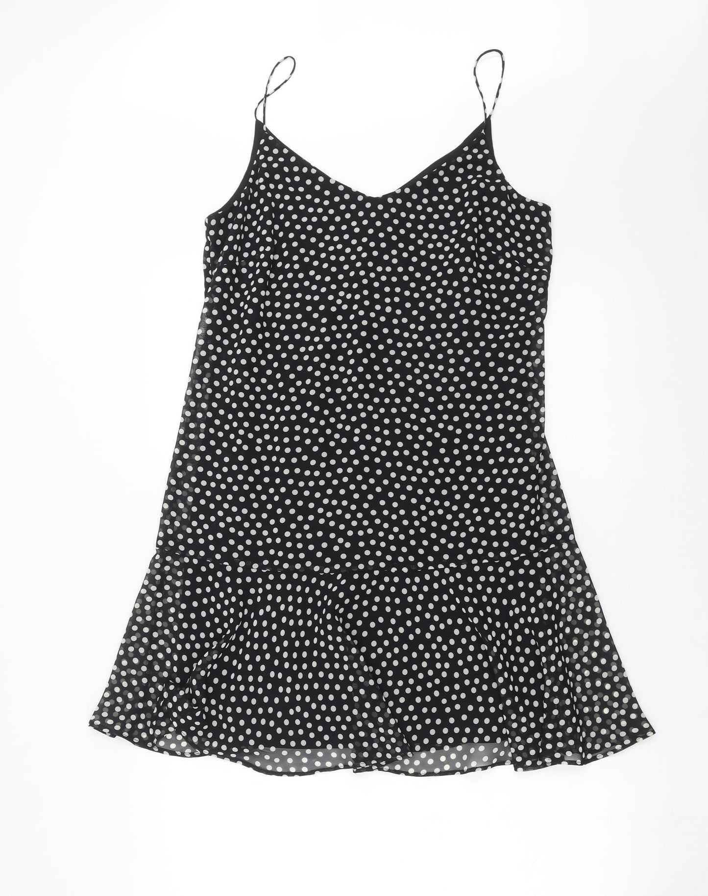 F&F Womens Black Polka Dot  Trapeze & Swing  Size 12