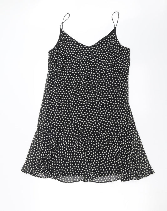 F&F Womens Black Polka Dot  Trapeze & Swing  Size 12