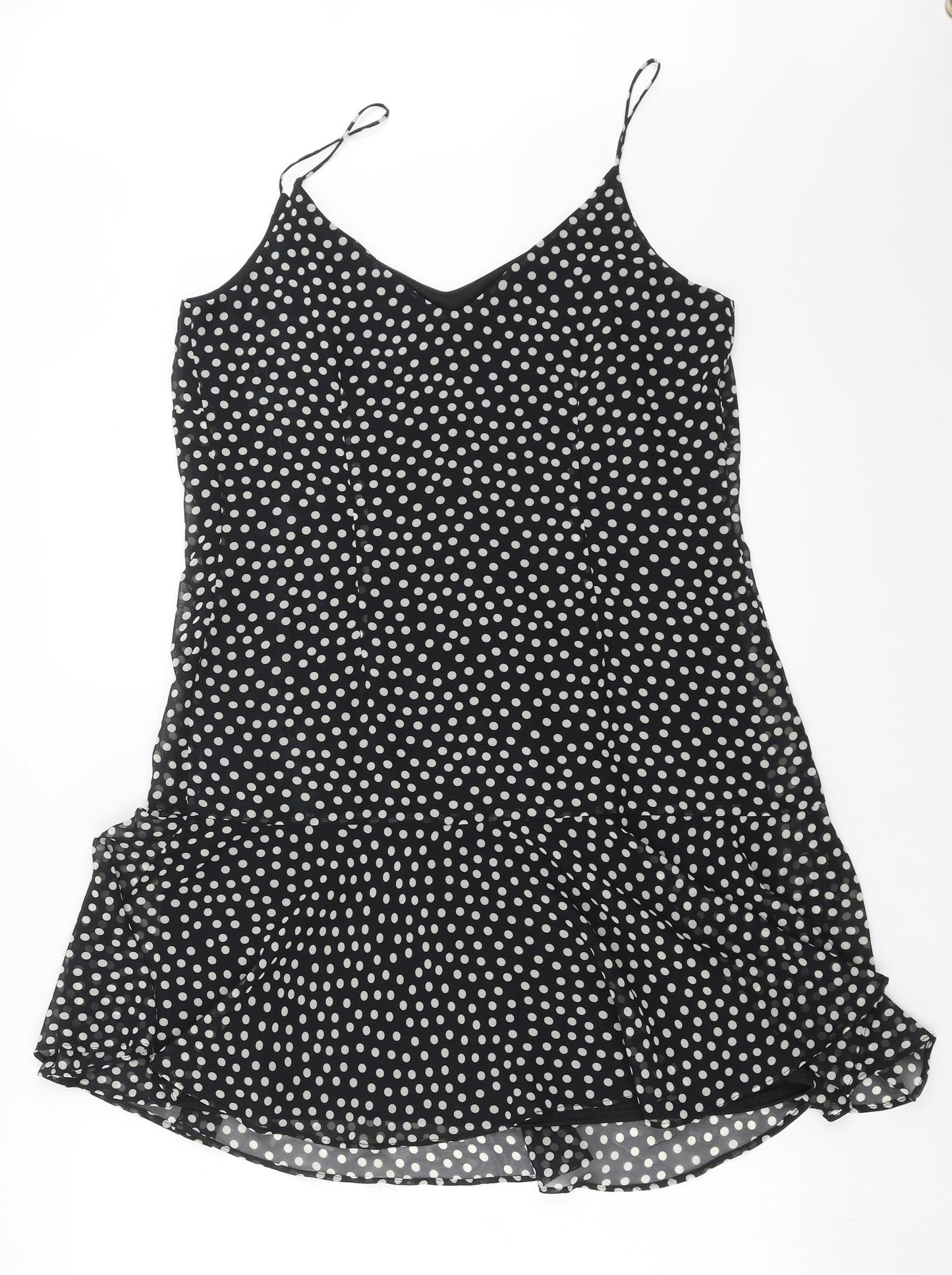 F&F Womens Black Polka Dot  Trapeze & Swing  Size 12