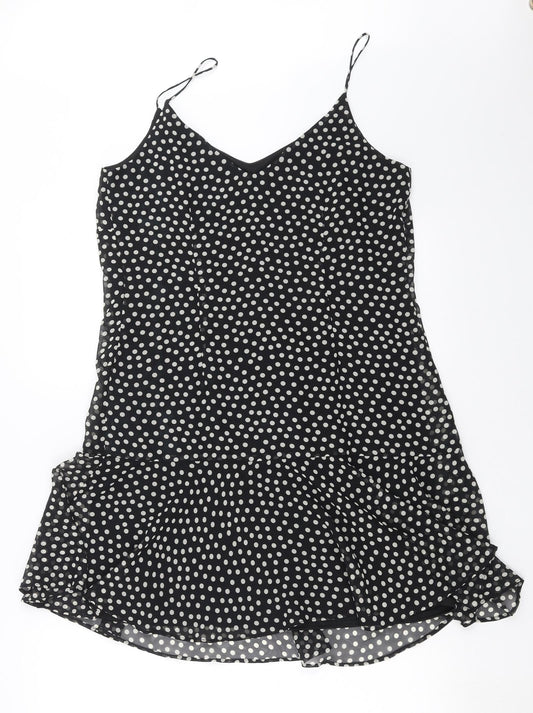 F&F Womens Black Polka Dot  Trapeze & Swing  Size 12