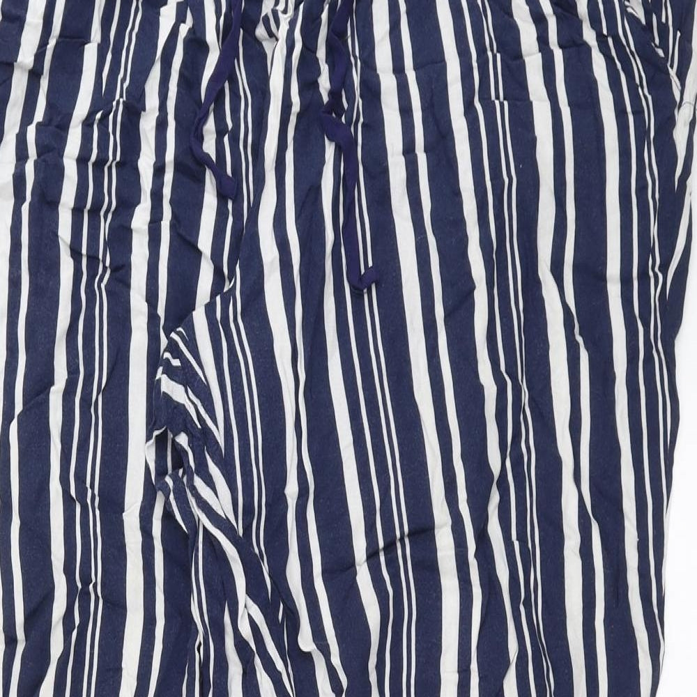 Maine New England Womens Blue Striped  Trousers  Size 16 L31 in