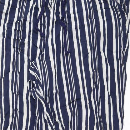 Maine New England Womens Blue Striped  Trousers  Size 16 L31 in