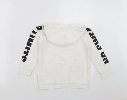 Outfit Kids Girls White   Pullover Hoodie Size 5 Years