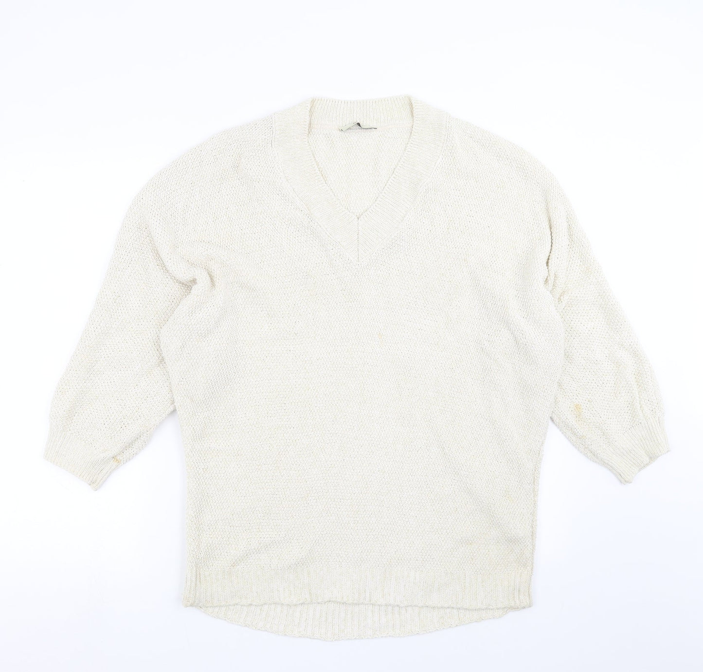 George Womens Beige  Knit Pullover Jumper Size 16