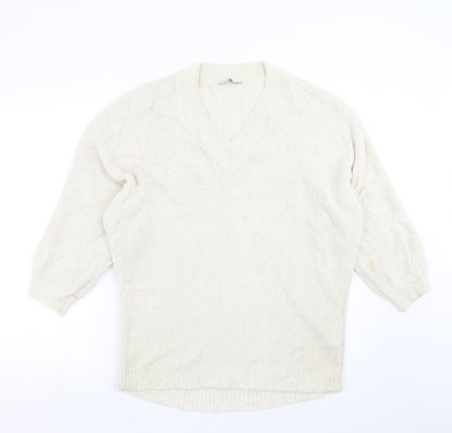 George Womens Beige  Knit Pullover Jumper Size 16