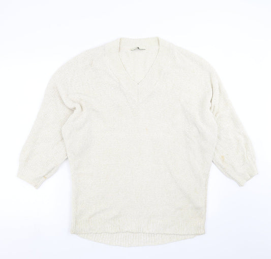 George Womens Beige  Knit Pullover Jumper Size 16