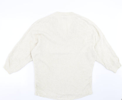 George Womens Beige  Knit Pullover Jumper Size 16