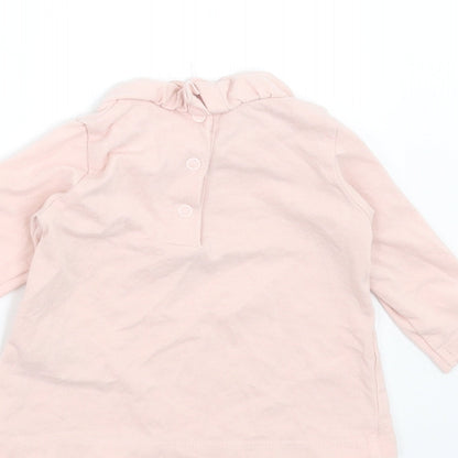 Matalan Girls Pink   Basic T-Shirt Size 0-3 Months  - I really love you