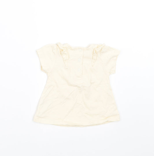 TU Baby Ivory   Basic T-Shirt Size 3-6 Months  - TINY & HAPPY