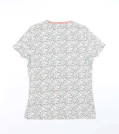 Womens UK Size 12 Marks and Spencer White Basic T-Shirt