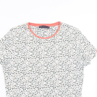 Womens UK Size 12 Marks and Spencer White Basic T-Shirt