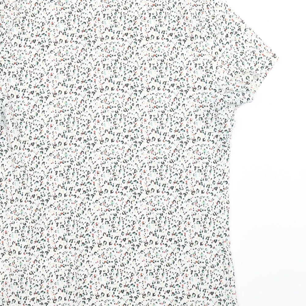 Womens UK Size 12 Marks and Spencer White Basic T-Shirt