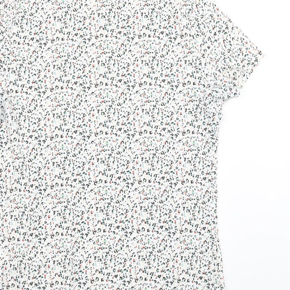 Womens UK Size 12 Marks and Spencer White Basic T-Shirt