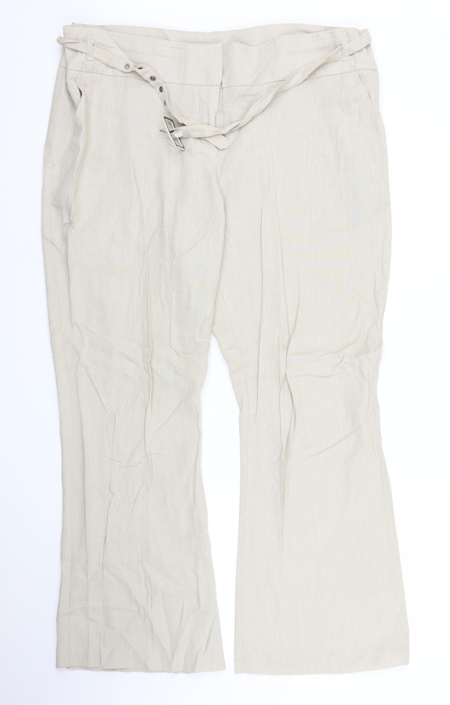 George Womens Beige   Trousers  Size 18 L29 in