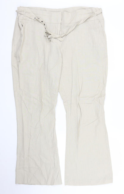 George Womens Beige   Trousers  Size 18 L29 in