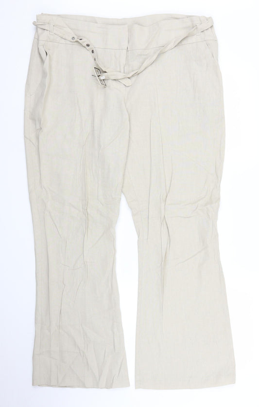 George Womens Beige   Trousers  Size 18 L29 in