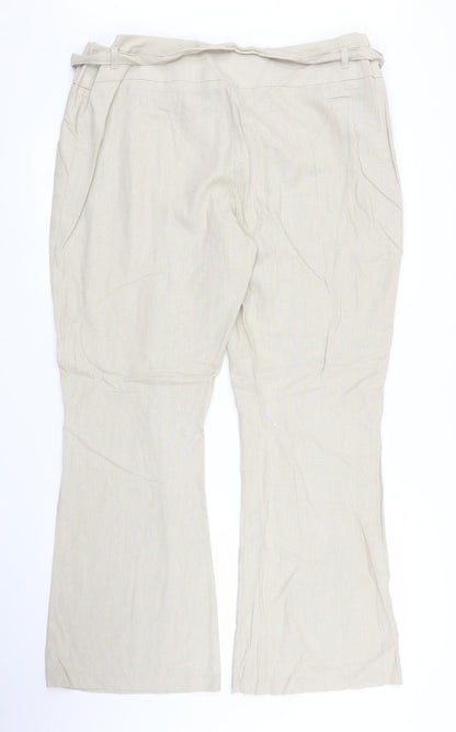 George Womens Beige   Trousers  Size 18 L29 in