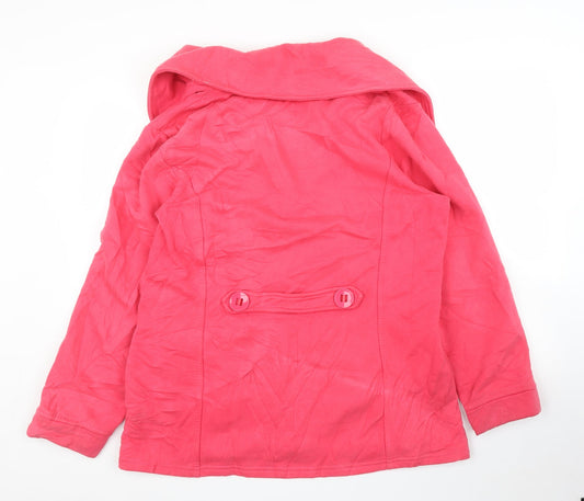 Per Una Womens Pink   Overcoat Coatigan Size XL