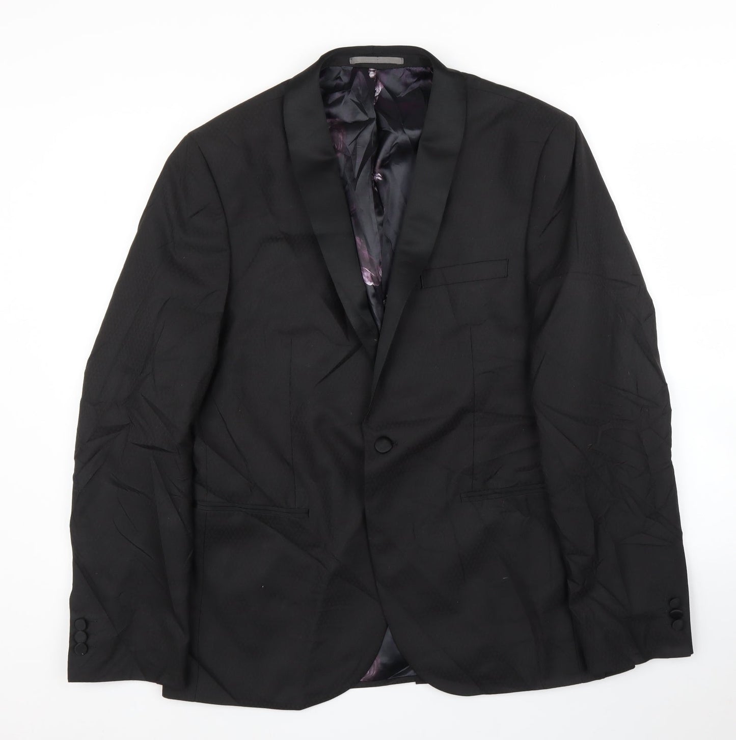 Mens UK Size 42 NEXT Regular Black Suit Jacket