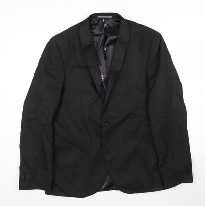 Mens UK Size 42 NEXT Regular Black Suit Jacket