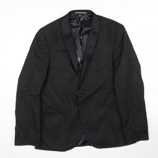 Mens UK Size 42 NEXT Regular Black Suit Jacket