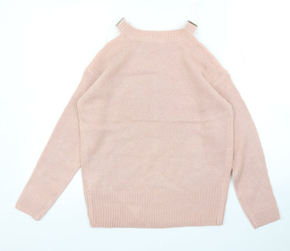 Womens UK Size S Select Pink Pullover Jumper