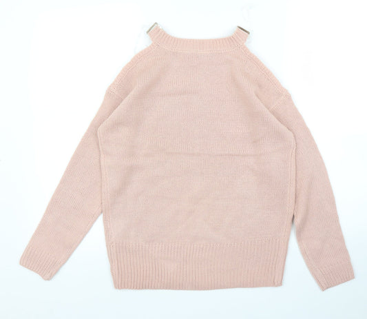 Womens UK Size S Select Pink Pullover Jumper