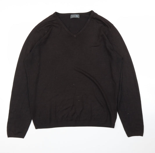 M&S Mens Brown   Pullover Jumper Size M