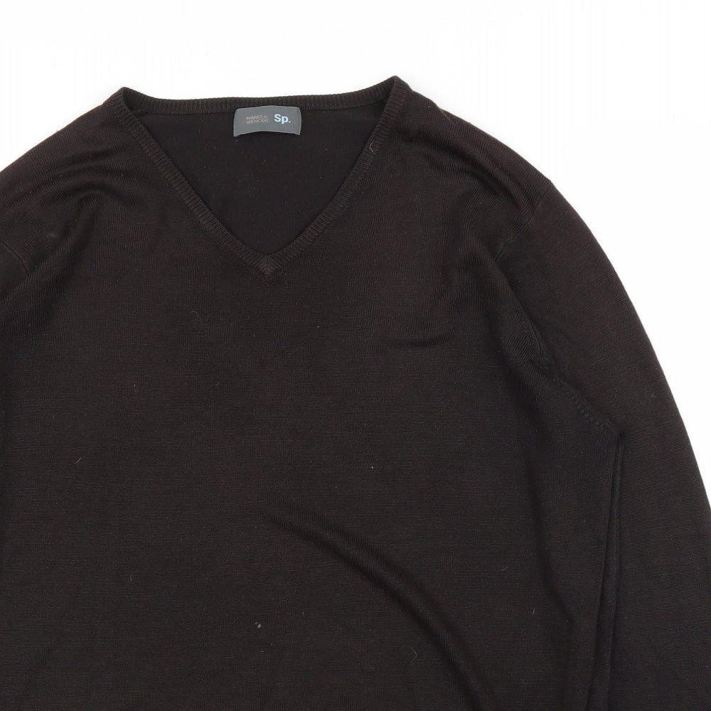 M&S Mens Brown   Pullover Jumper Size M